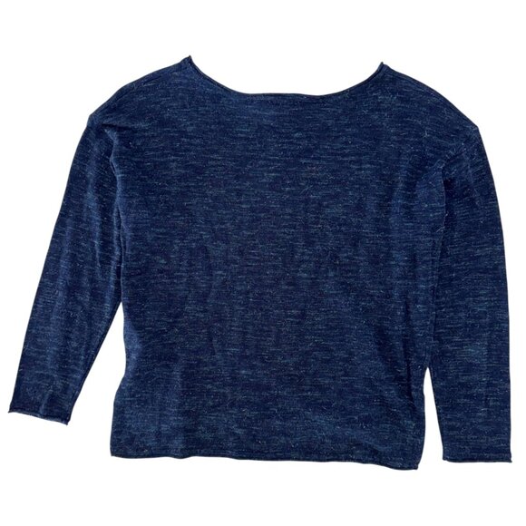 MARMAR COPENHAGEN - TADEA GLITTER KNIT TOP - 30% COTTON - DEEP BLUE - NWT - Picture 2 of 4